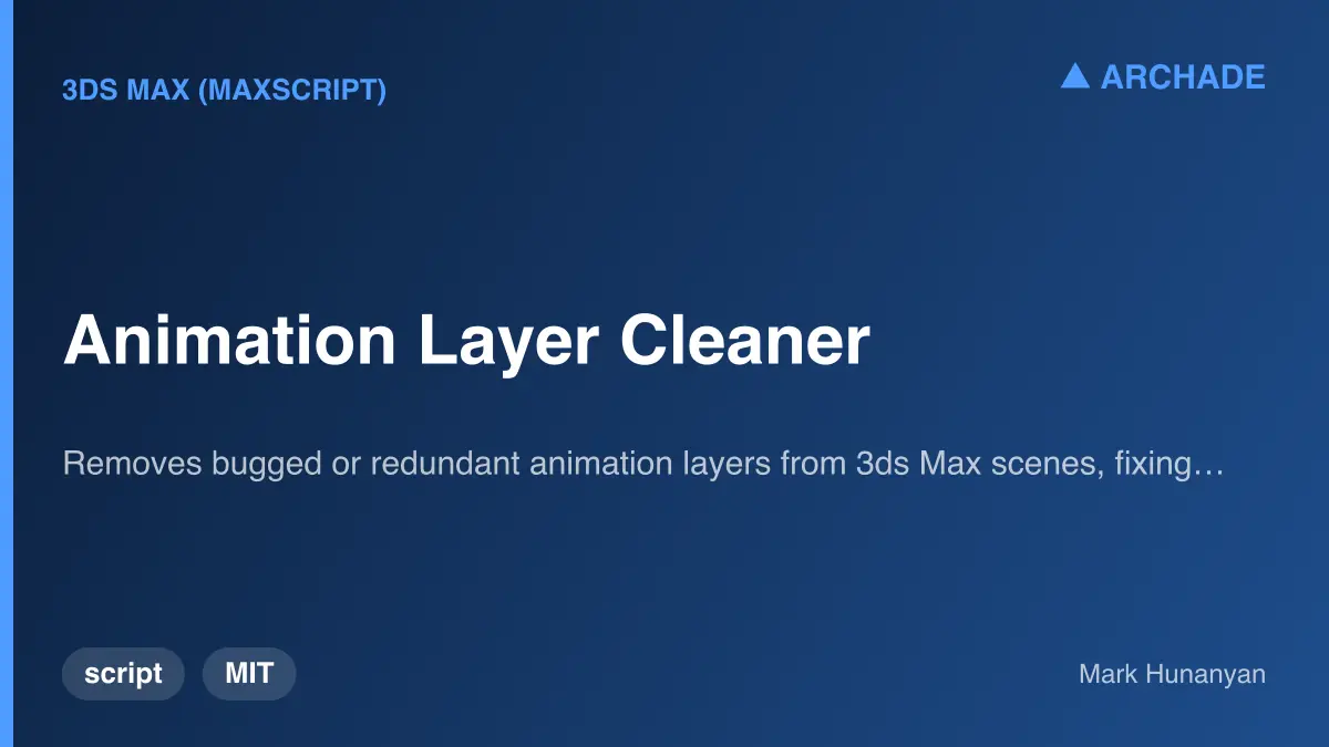 Animation Layer Cleaner