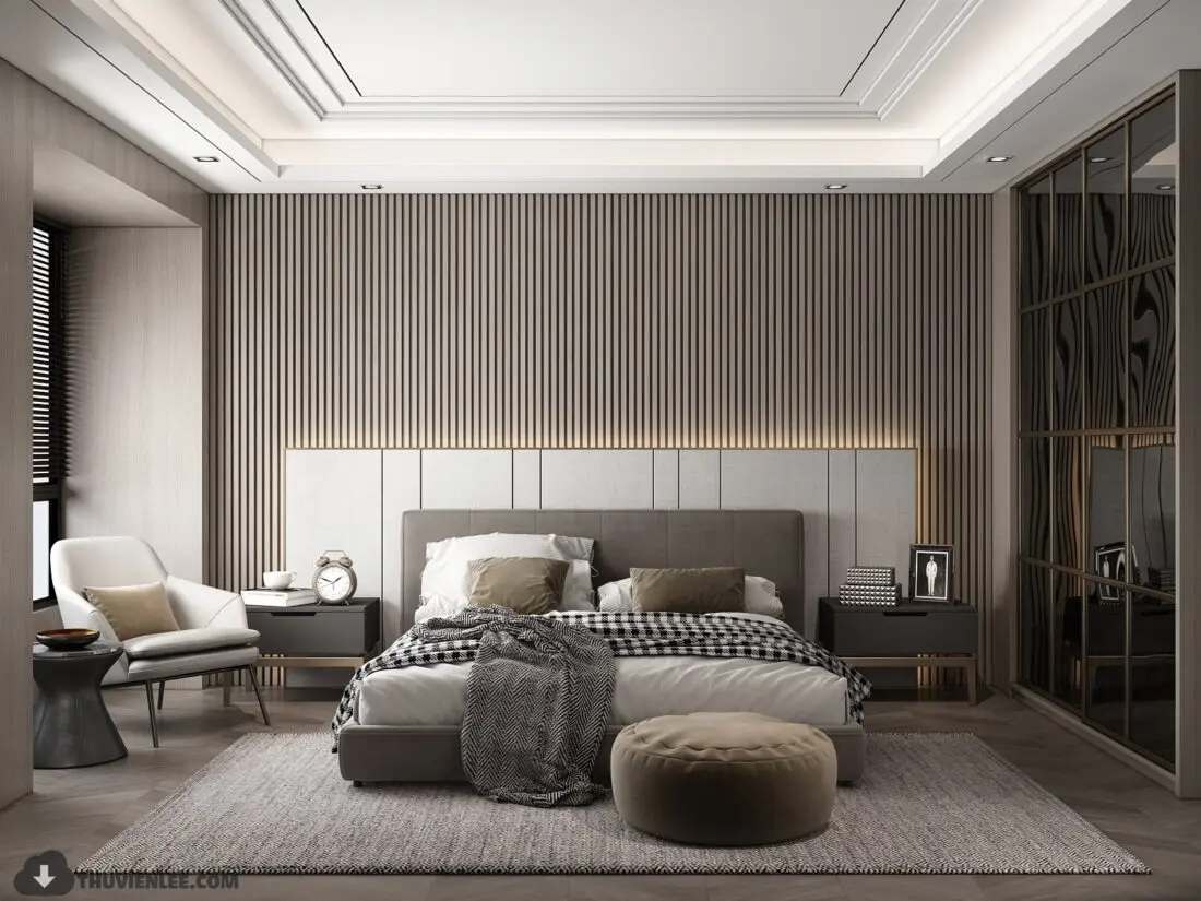 Interior Scenes Model Bedroom 575 — preview 1, by Huy Hieu Lee (3dzip, CC0)