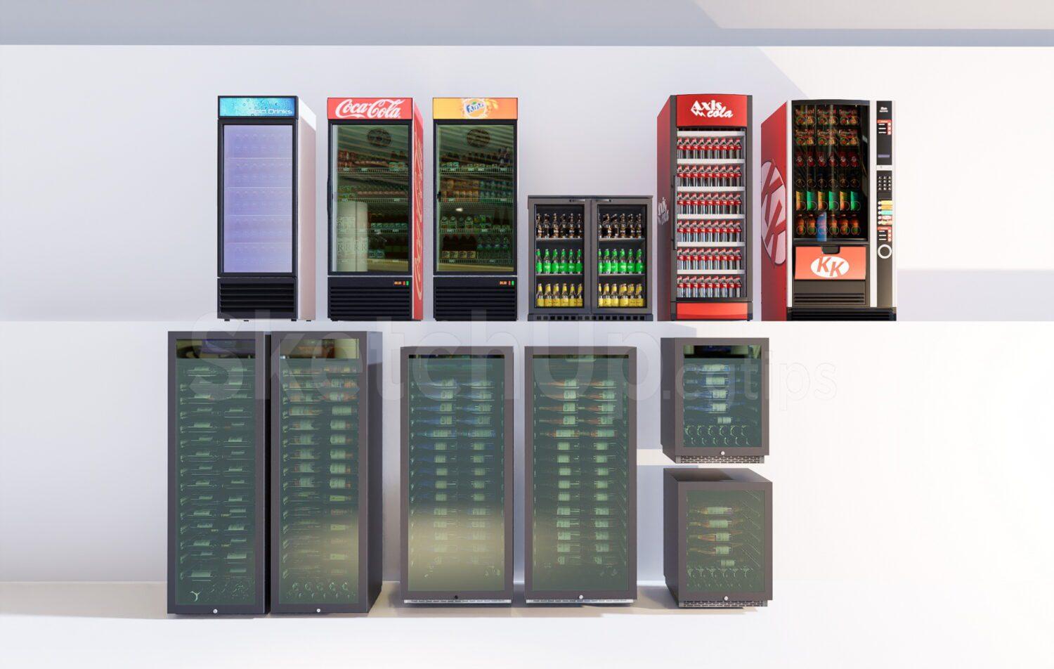 Supermarket Fridge Showcase