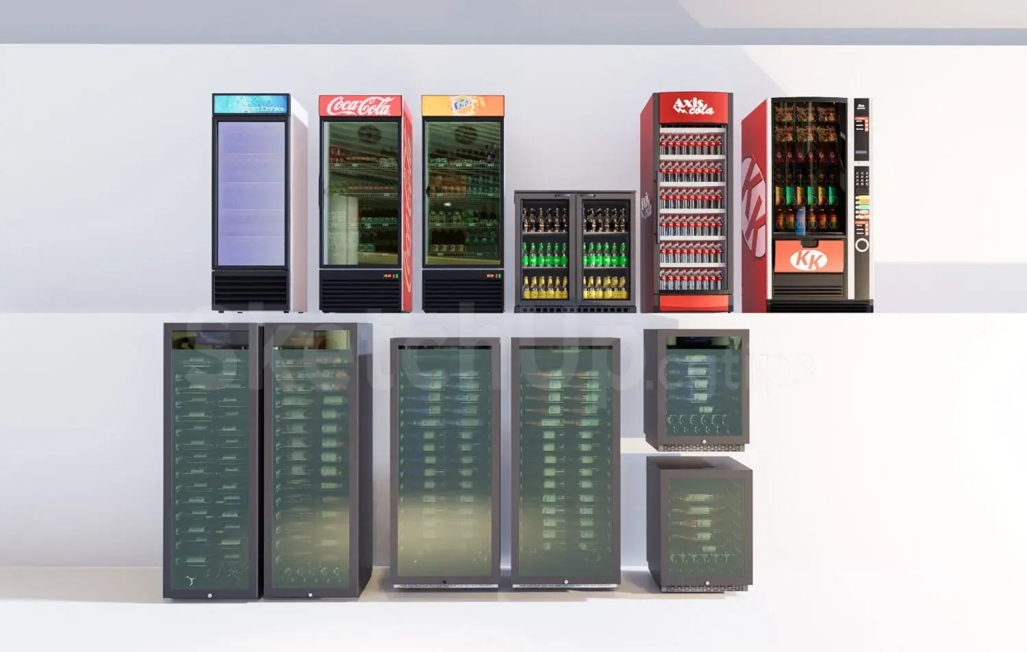 Supermarket Fridge Showcase