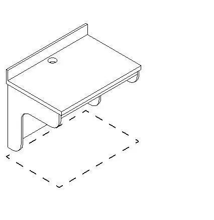 Wall Mount Computer Vanity
