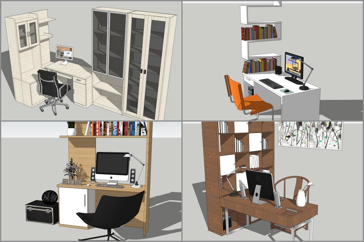 Combo Study Modern Desk