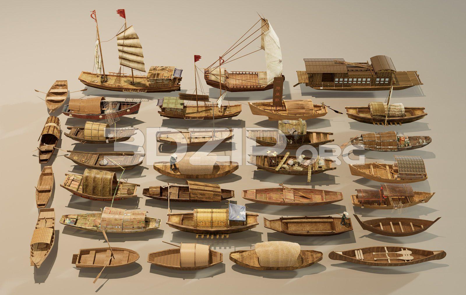 Various Types Of Wooden Boats