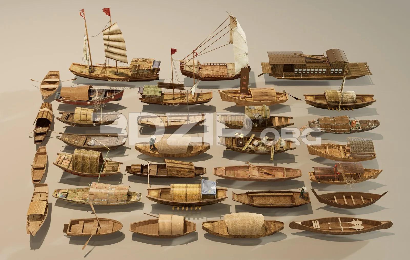 Various Types Of Wooden Boats