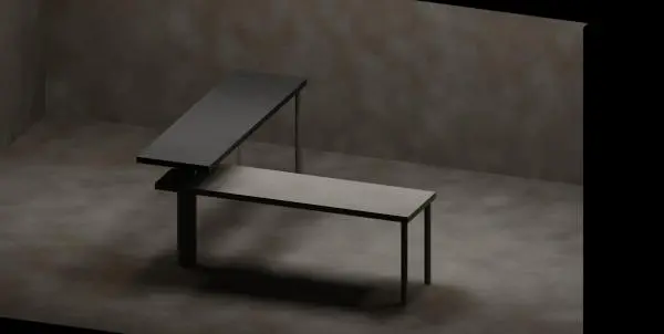 Desk - Split Level - Contemporary