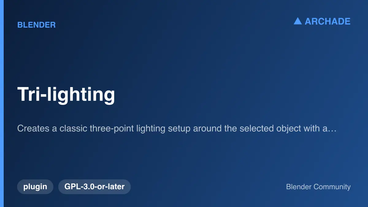 Tri-lighting