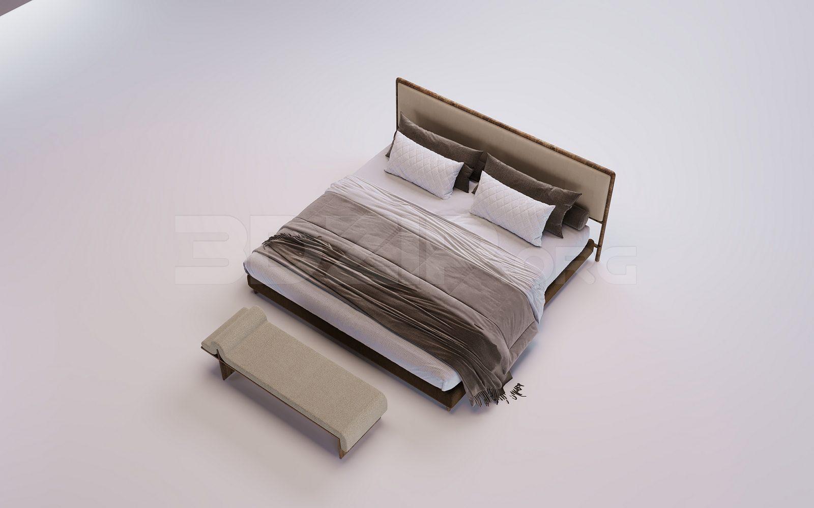 Bed Model for Interior Design