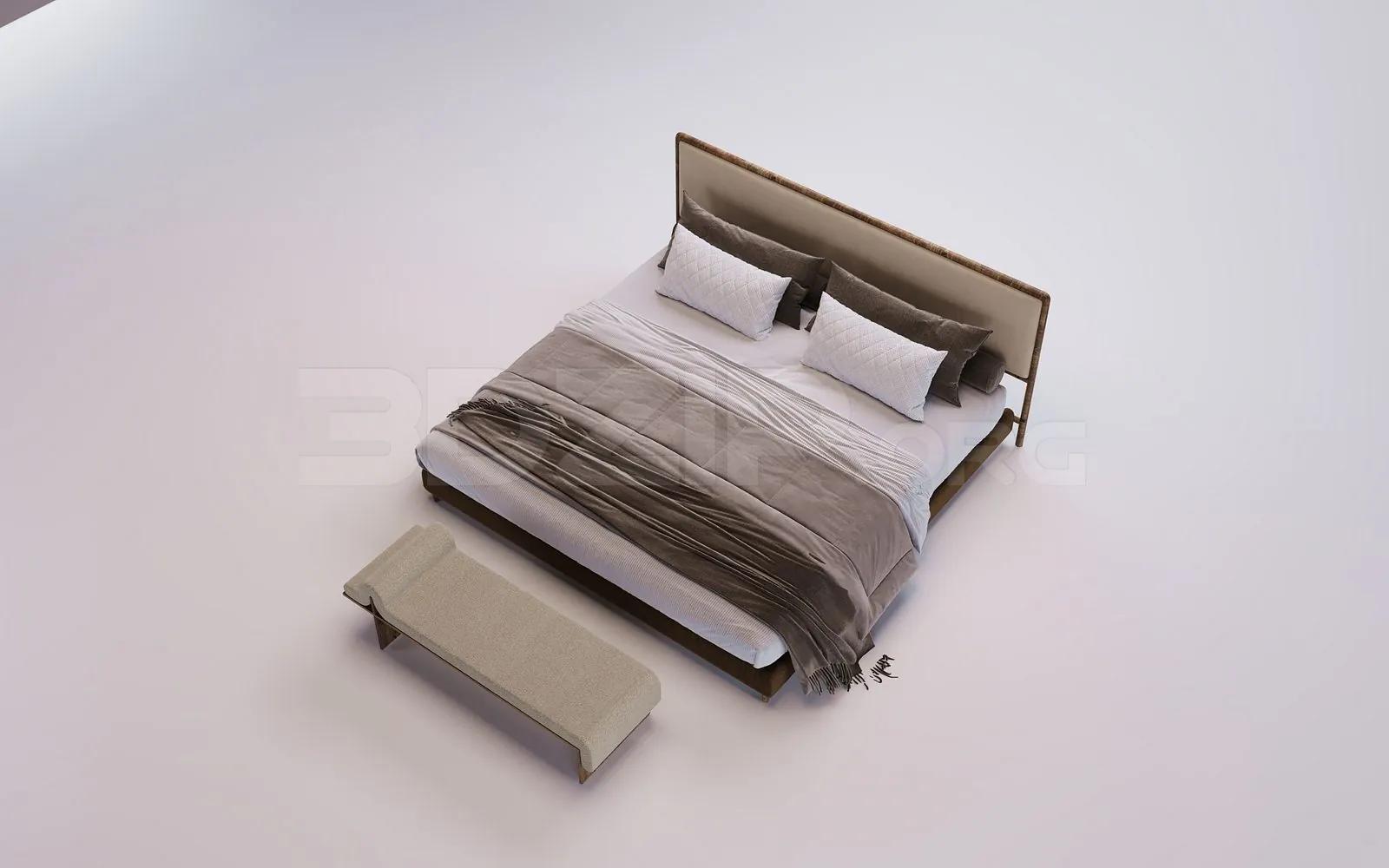 Bed Model for Interior Design