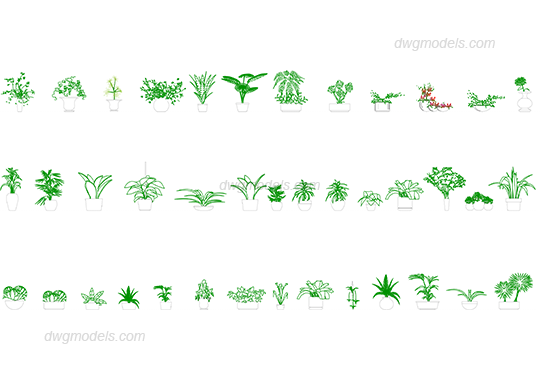 Plants 1 — preview 1 (dwgmodels.com, CC0)