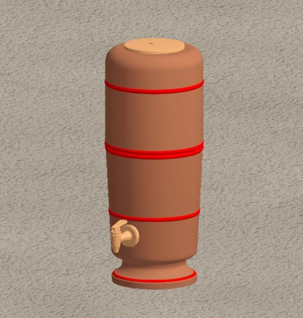 Brazilian Clay Filter - Filtro De Barro 6 Litros