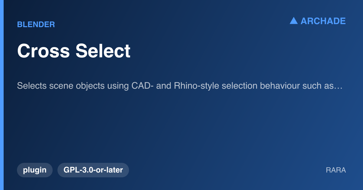 Cross Select