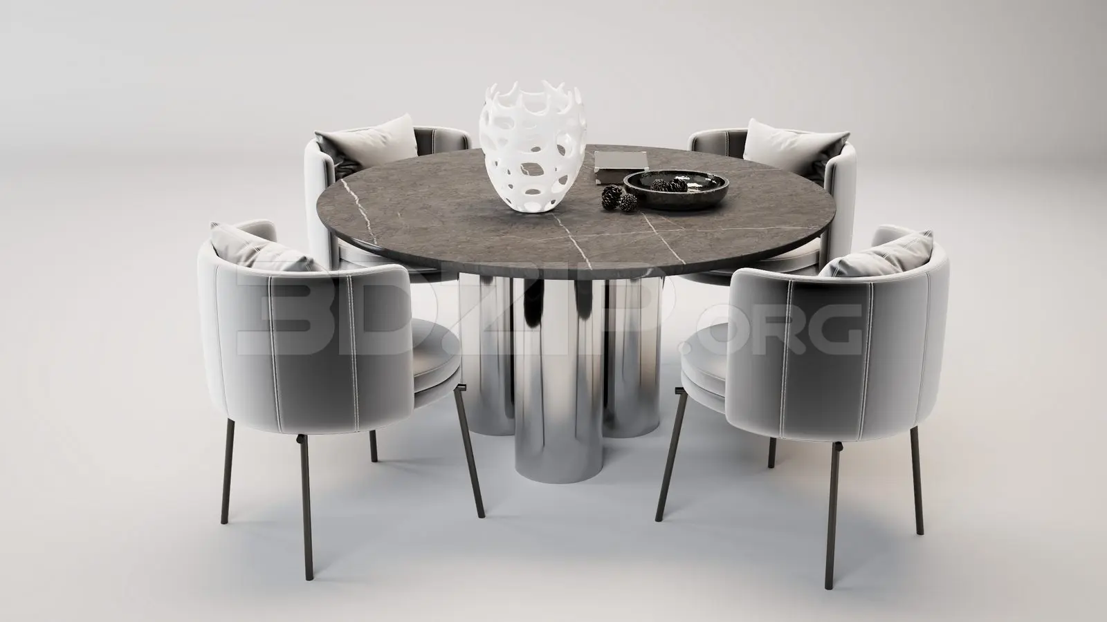 Dining Table And Chair — preview 1 (3dzip)
