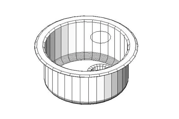 Kohler - K-6565 Porto Fino Entertainment Sink — preview 1, by Kohler (RevitCity, CC0)
