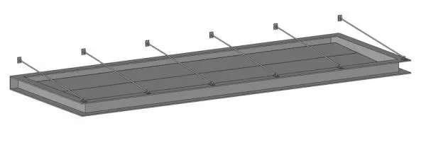 Canopy Parametric Simple with 6 cable supports