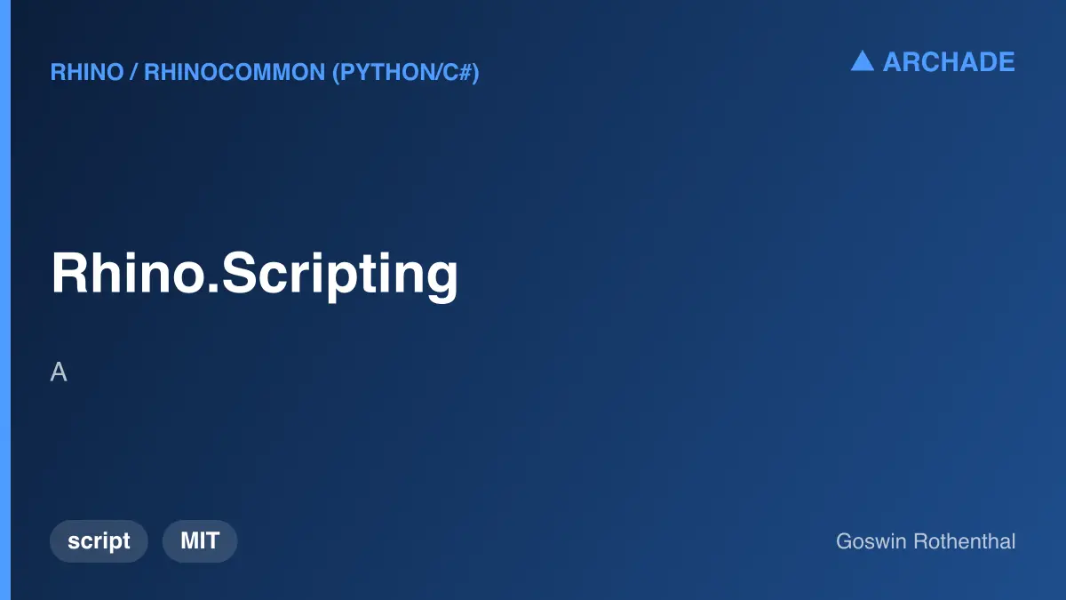 Rhino.Scripting