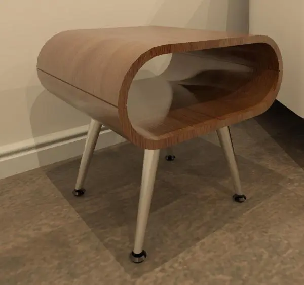 Walnut Bedside Table