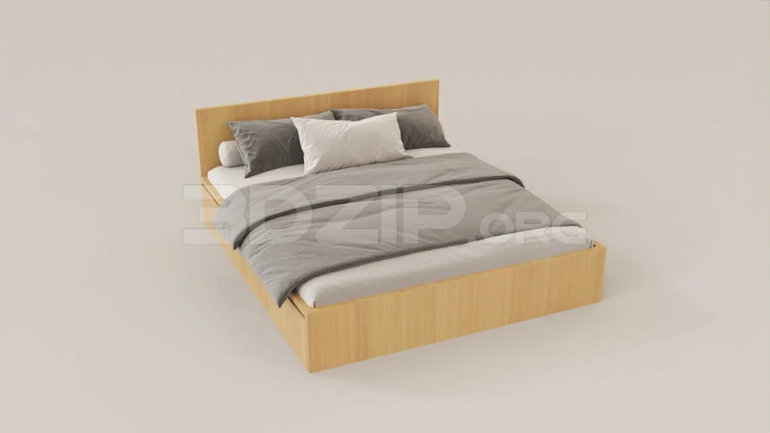 Bed — preview 1 (3dzip, CC0)