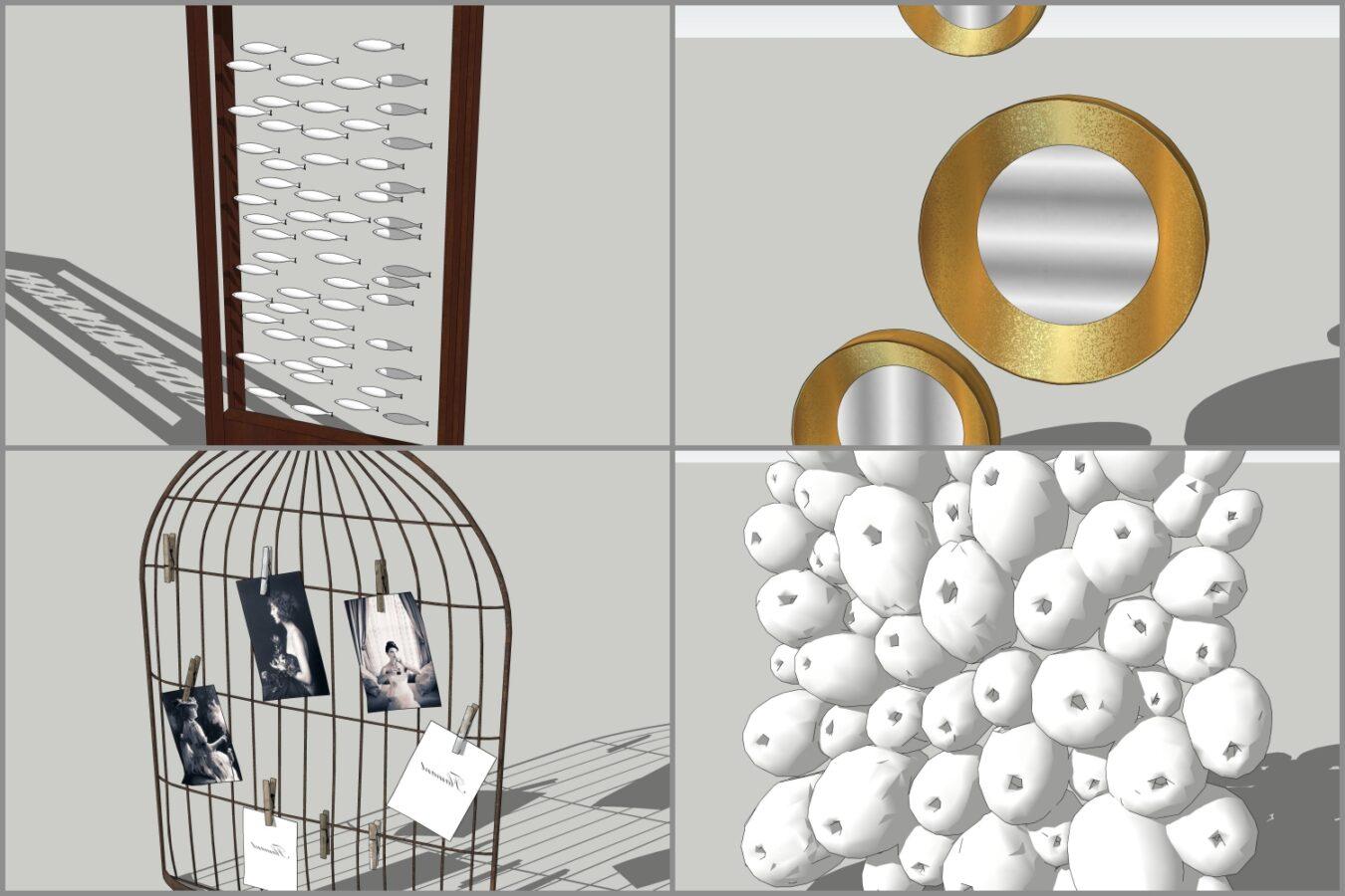 Combo Walldecor and Screen