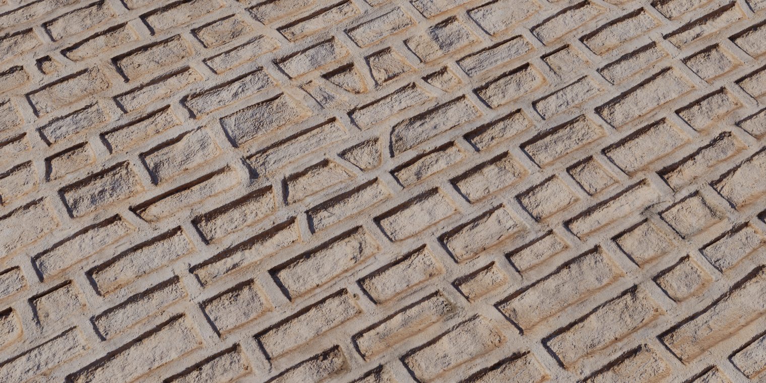 Patterned Plaster Wall