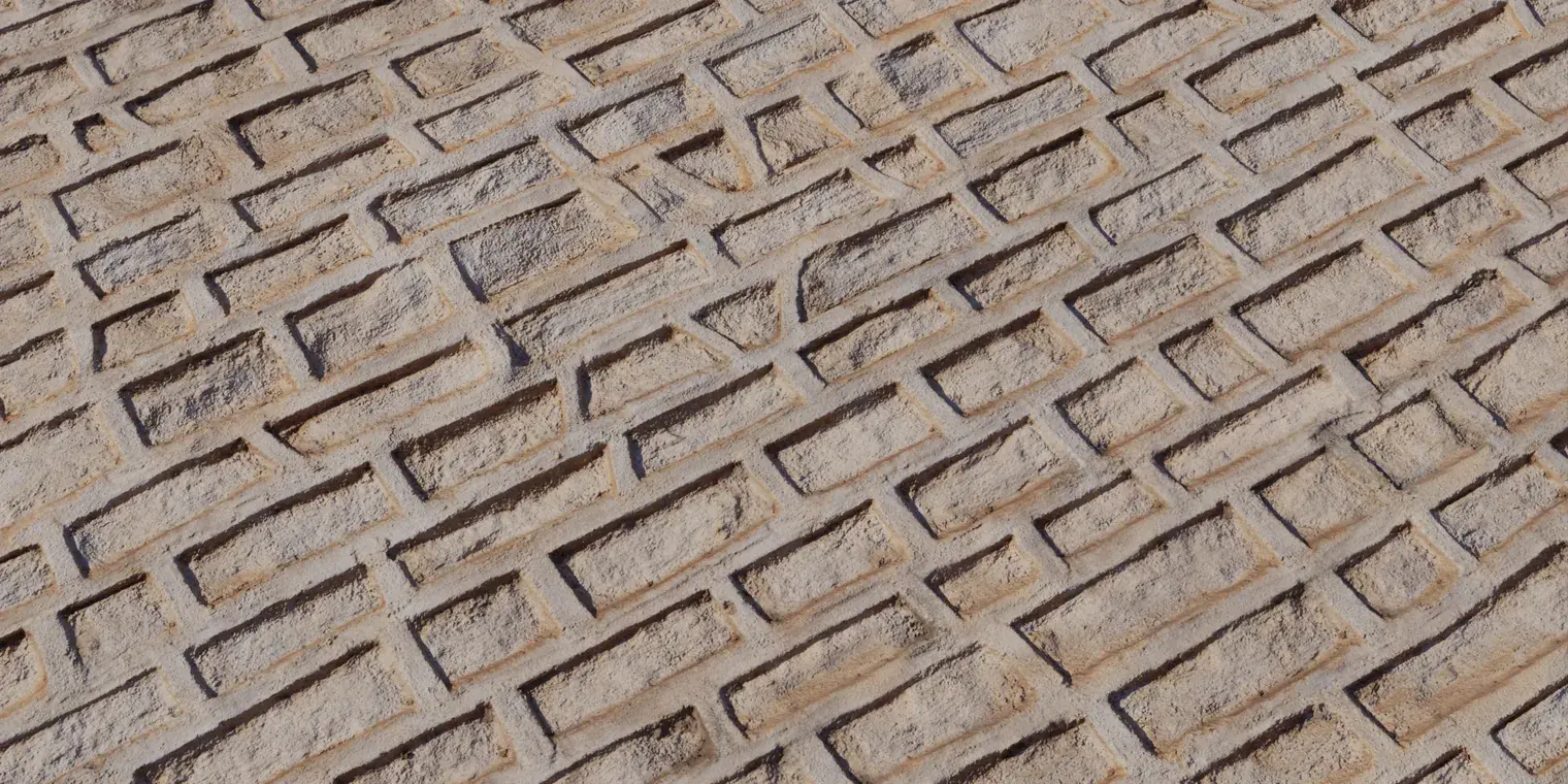 Patterned Plaster Wall