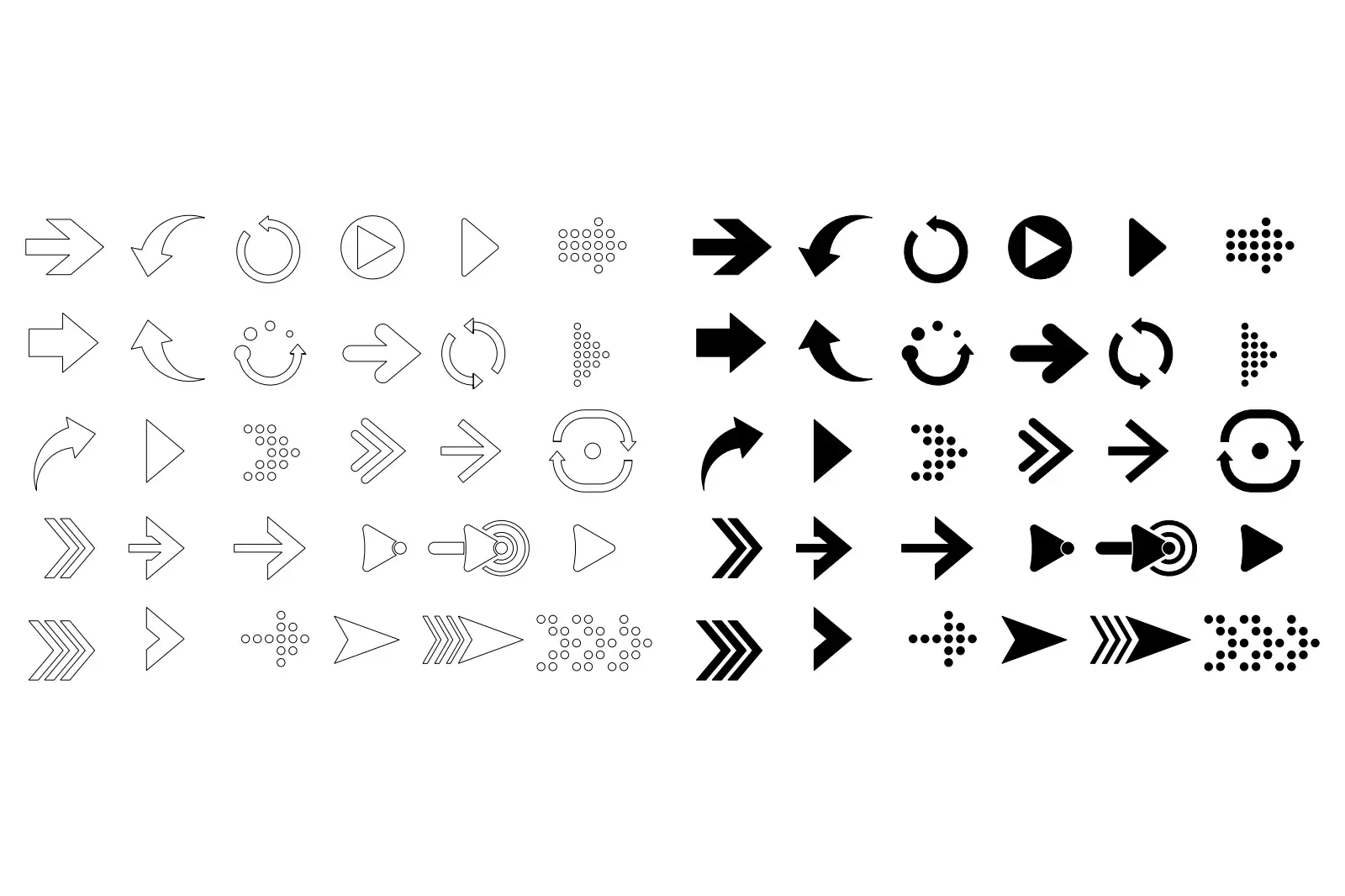Arrow Sketch Free Icon