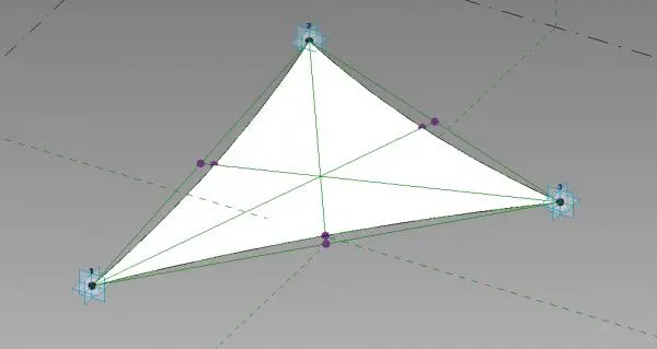 3 point-Tensile Shade-Adaptive — preview 1, by Jeff Cocamas (RevitCity, CC0)