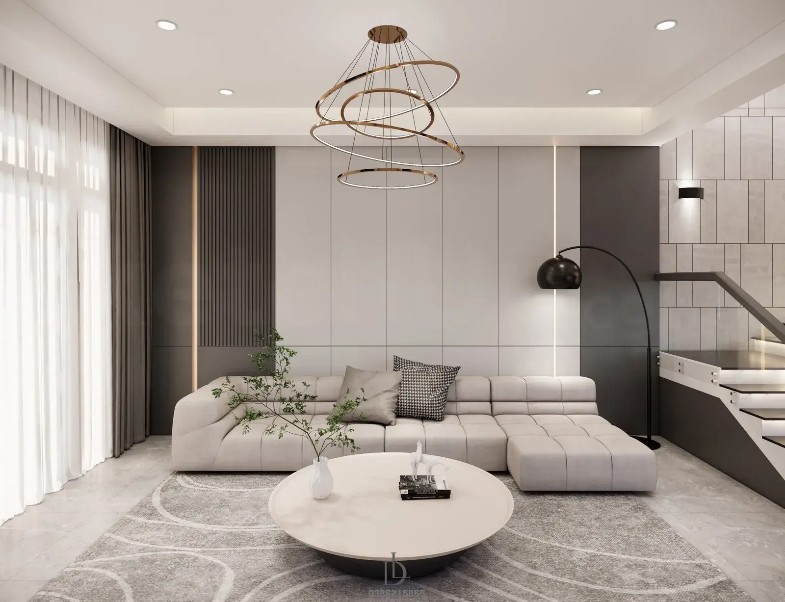 Living Room – Kitchen Interior