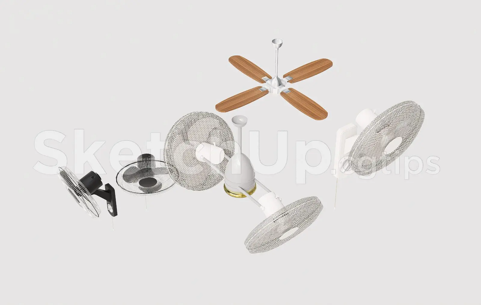 Household electric fans
