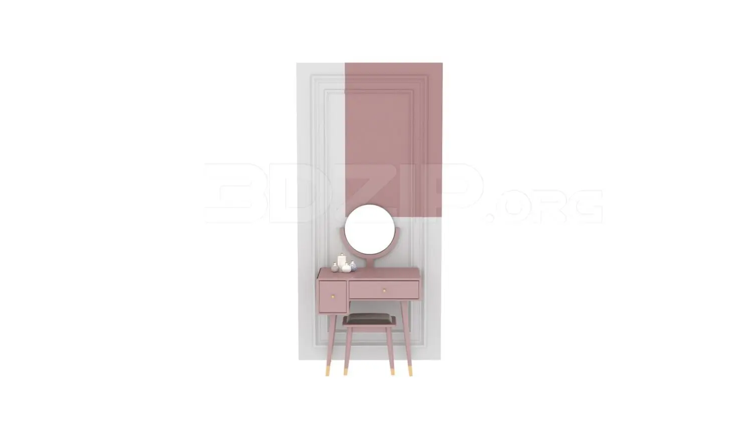 Dressing Table — preview 1 (3dzip, CC0)