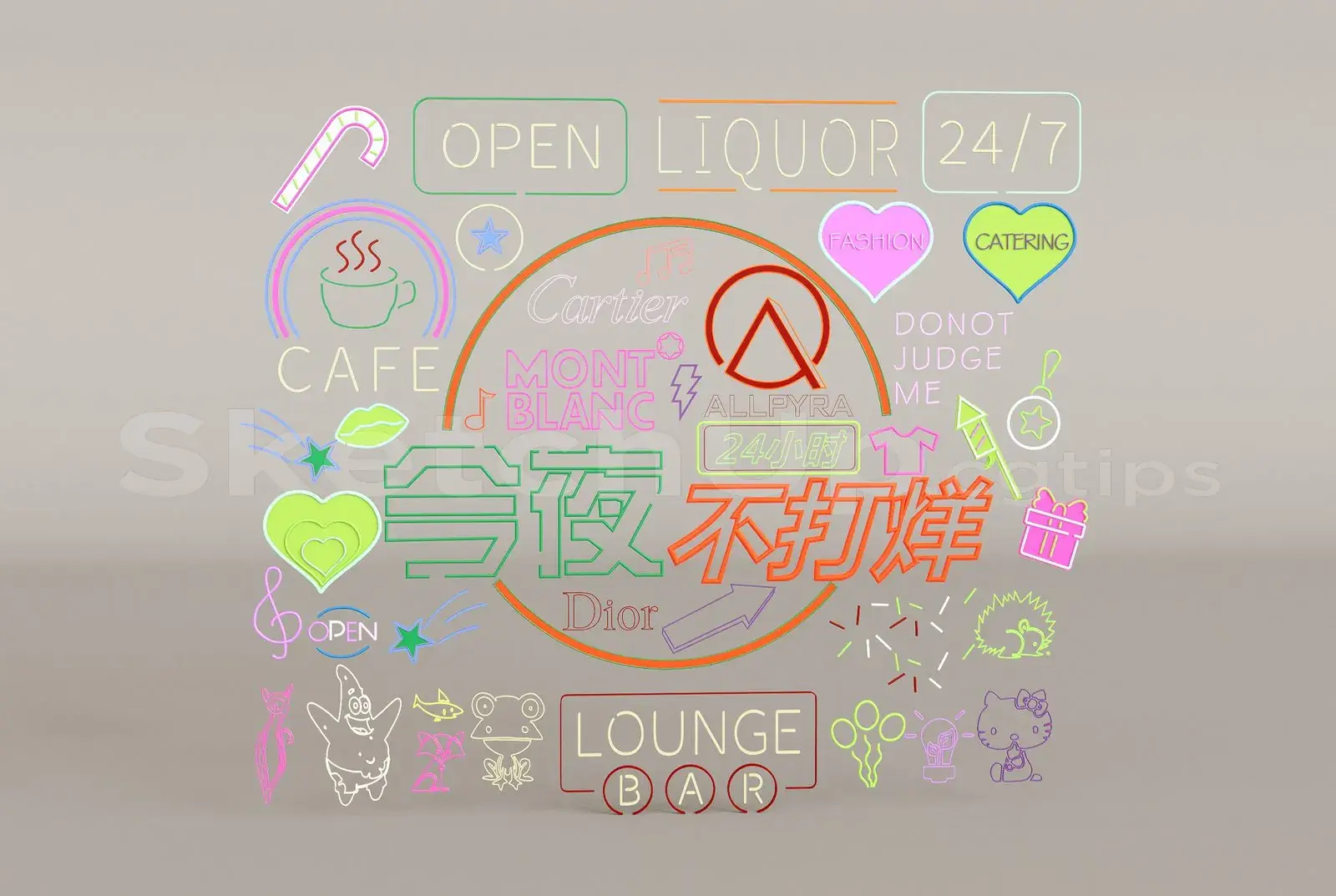 Neon Light Set