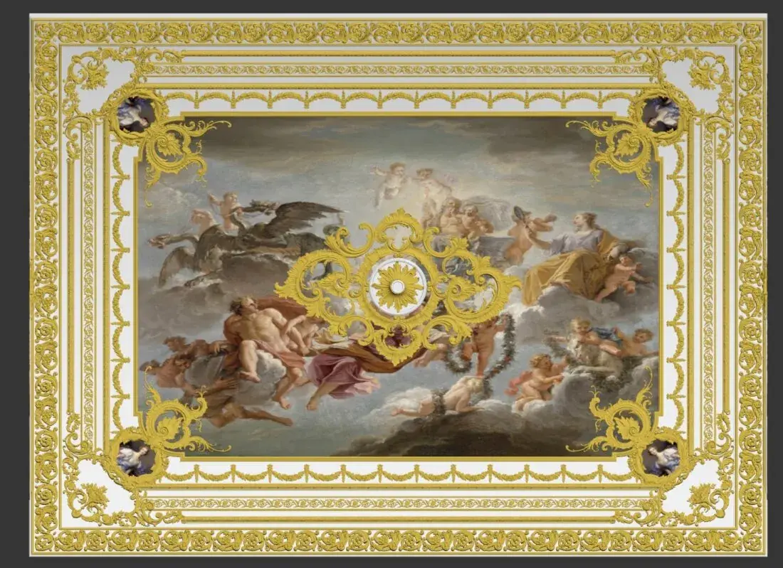 Neoclassical plaster ceiling Model 193
