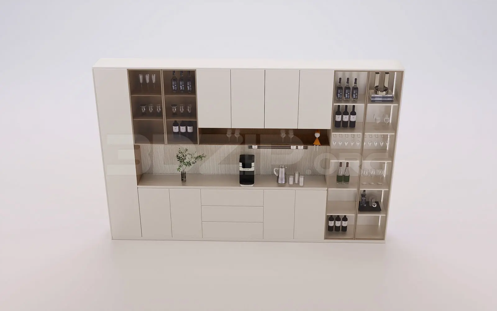 Wine Cabinet — preview 1 (3dzip)