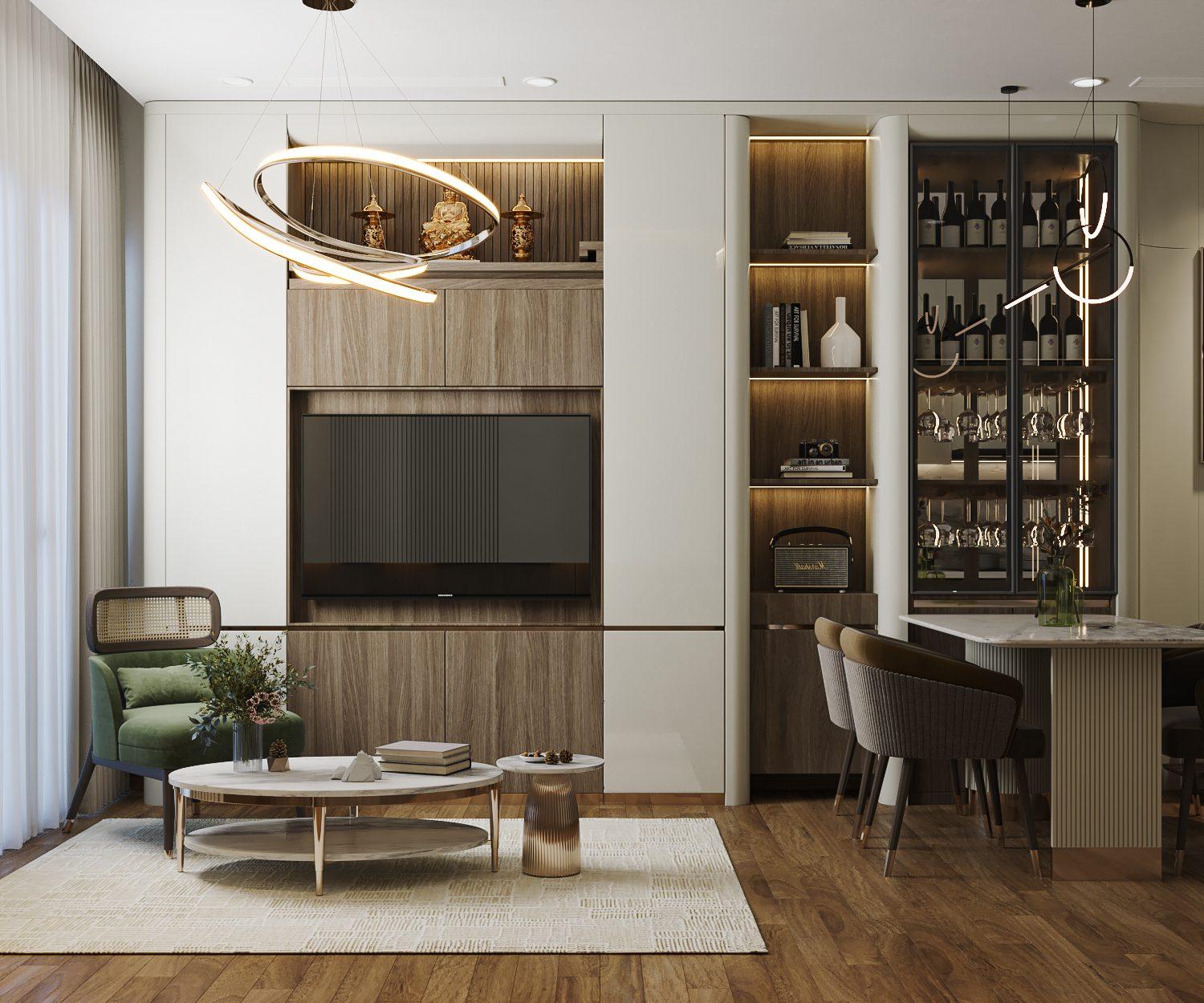 Living Room – Kitchen Interior