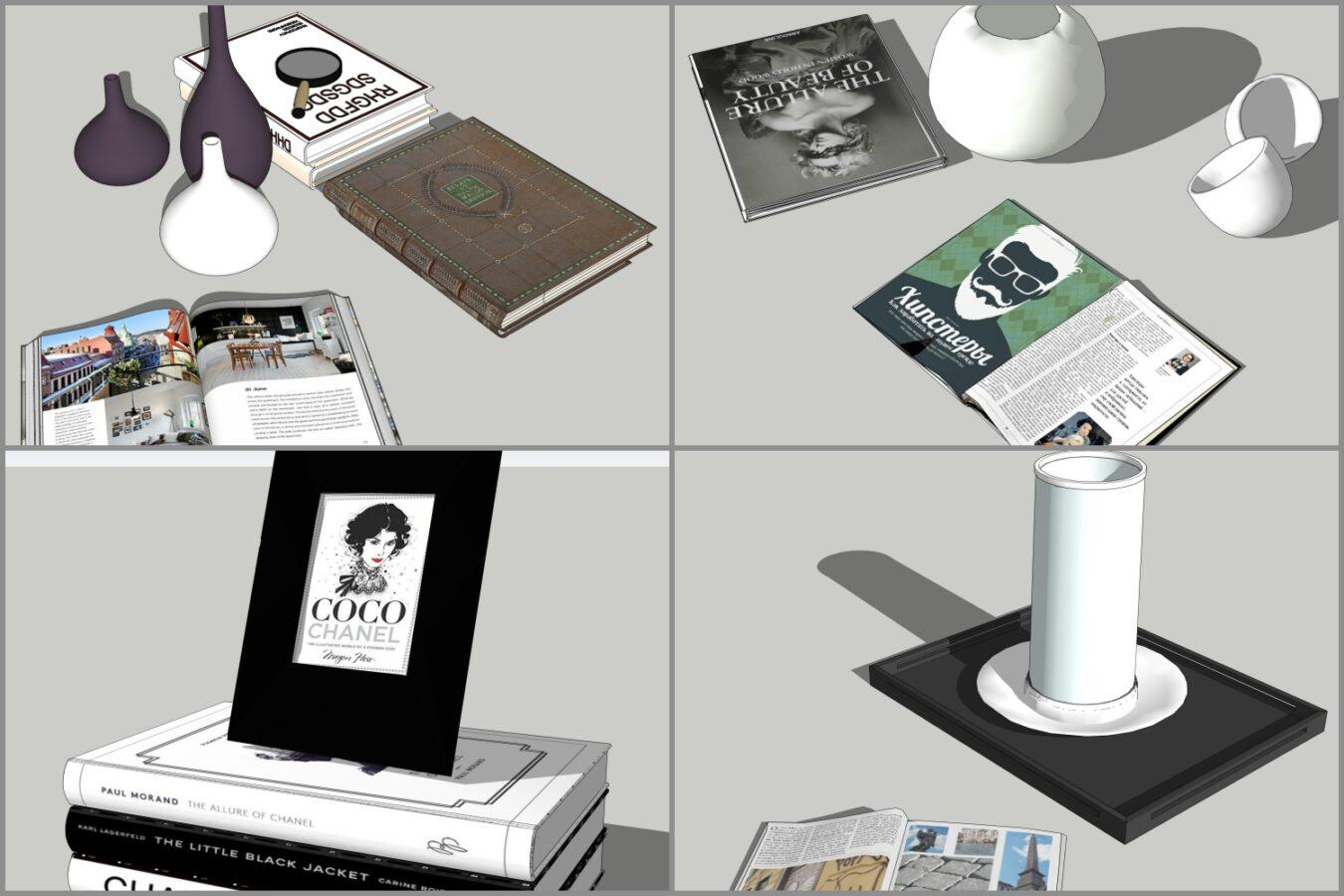 Combo Books on Table