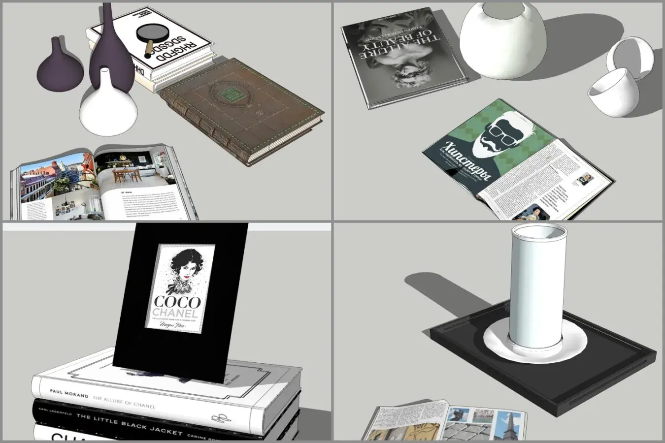 Combo Books on Table