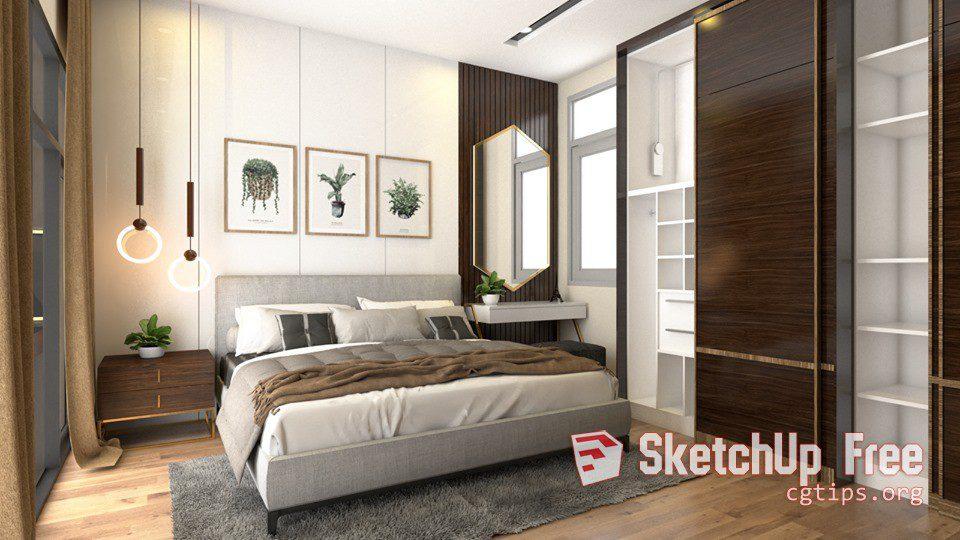 Interior Bedroom Scene