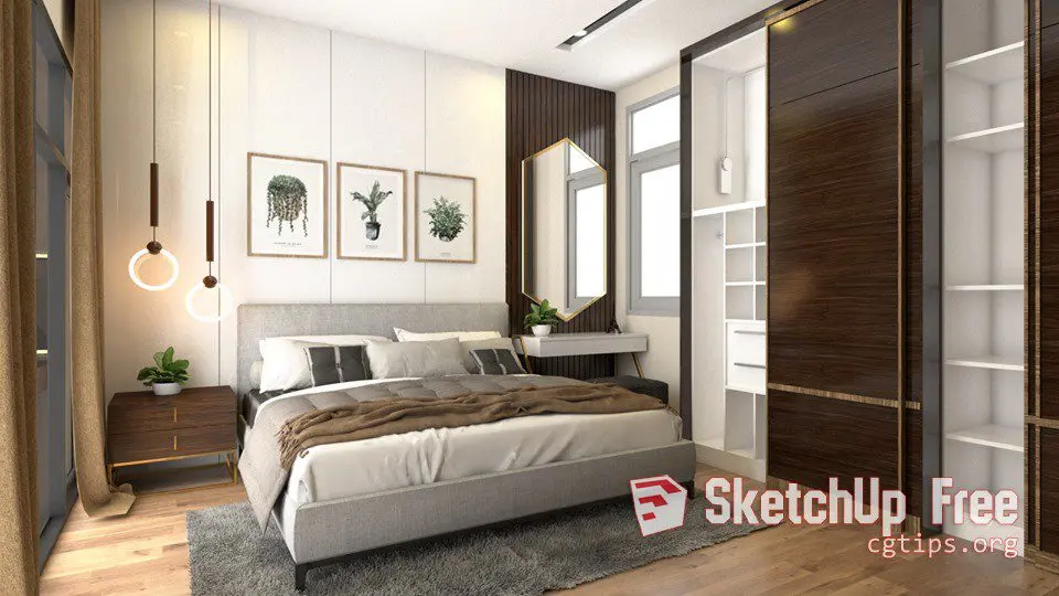 Interior Bedroom Scene