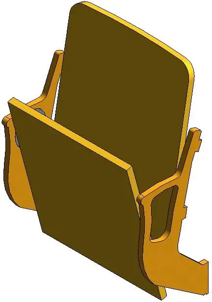 Theater Chair — preview 1, by hsmaggie (RevitCity, CC0)