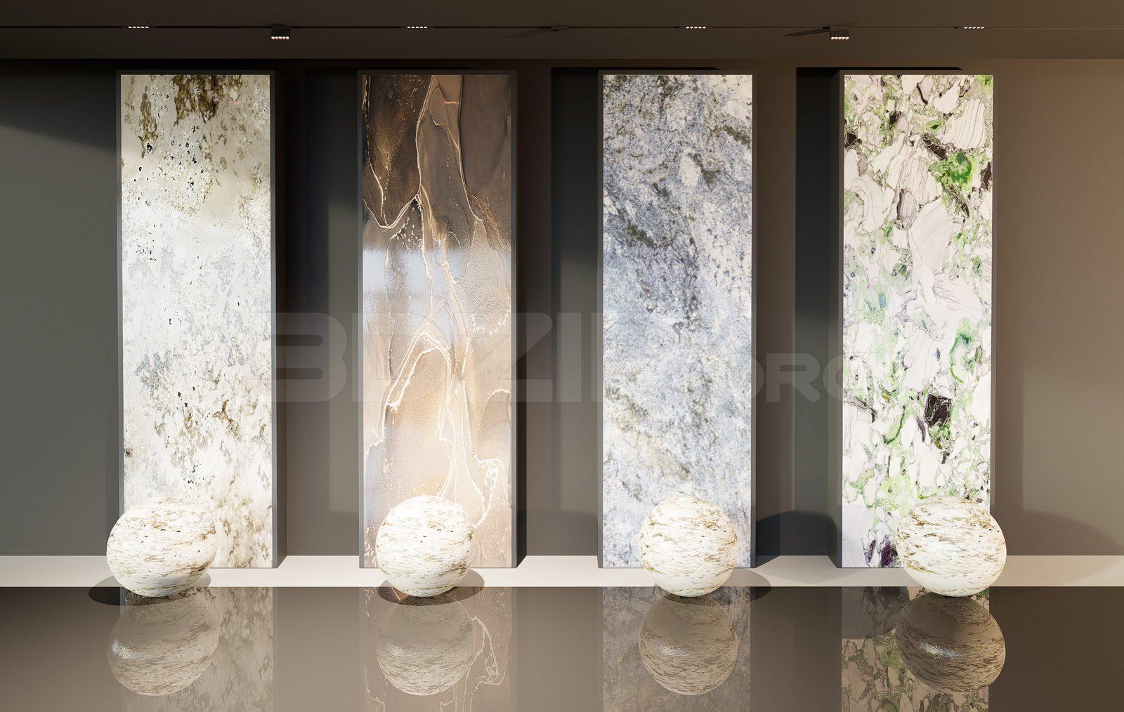 Wall cladding stone material