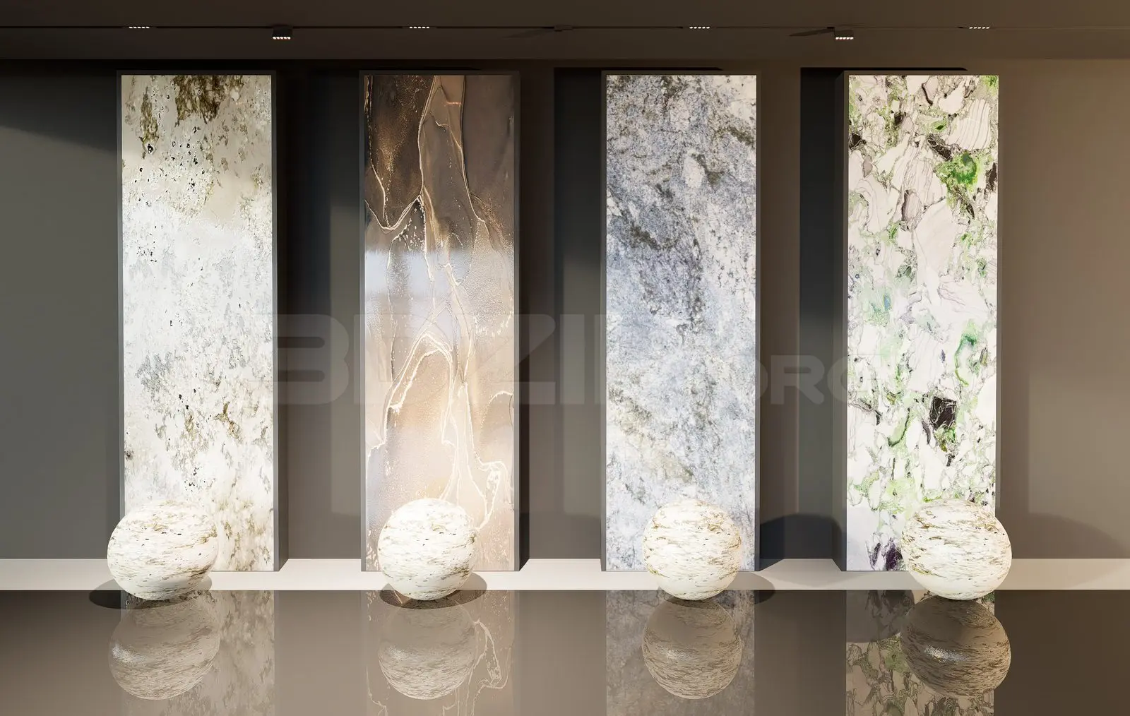 Wall cladding stone material