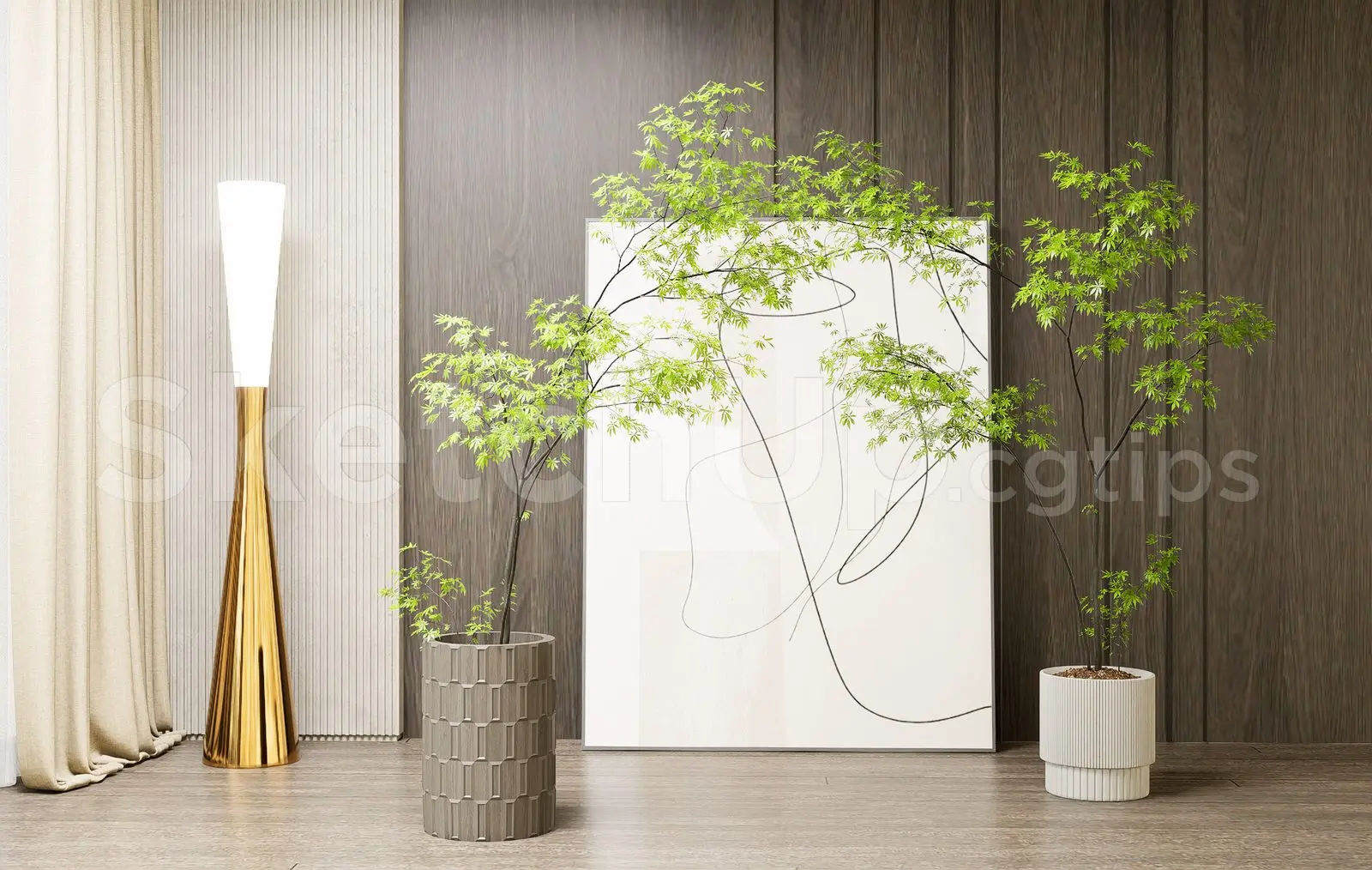 Indoor Plant Corner Interior