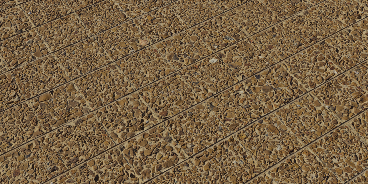 Rock Embedded Tiles