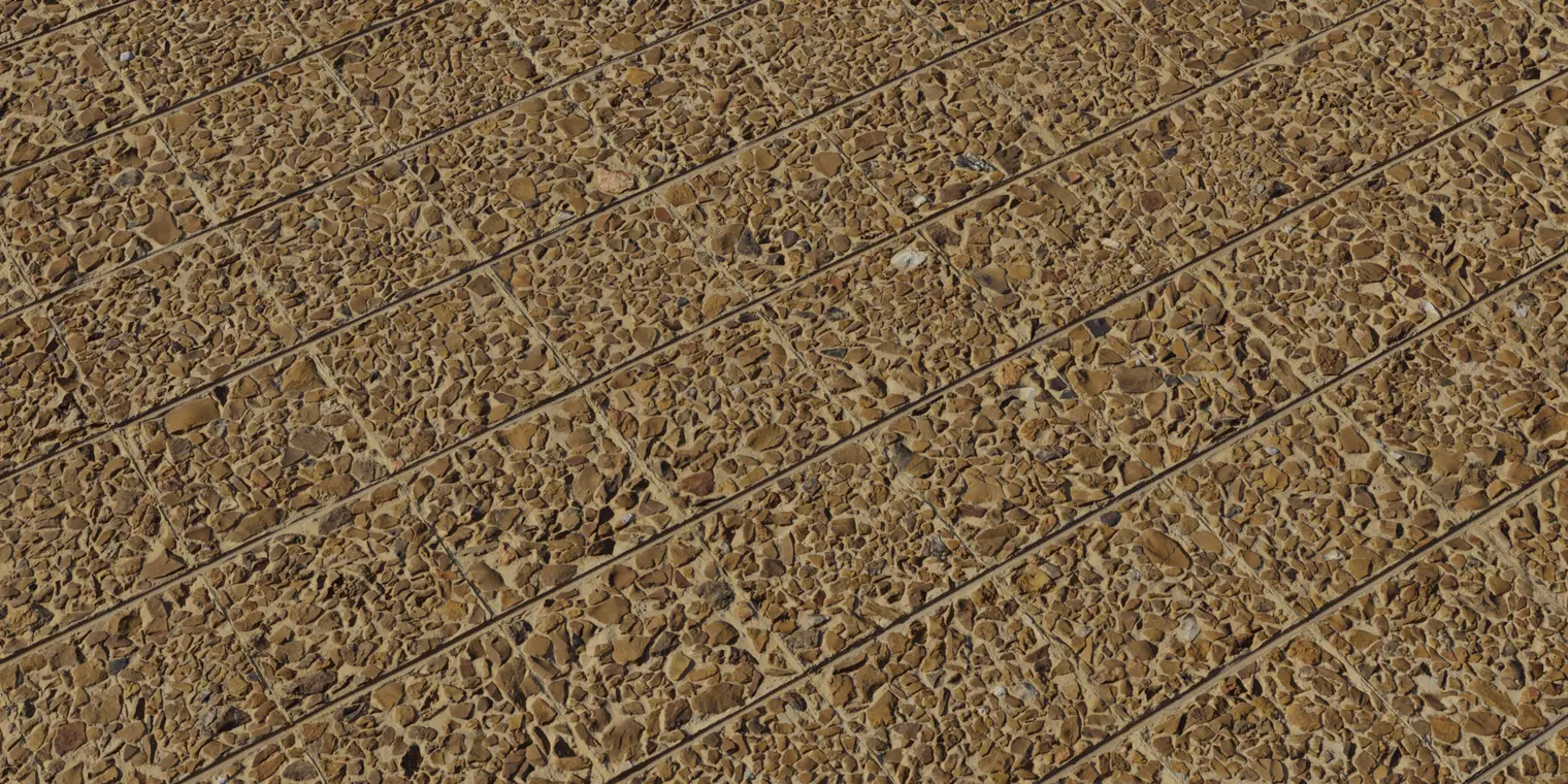 Rock Embedded Tiles