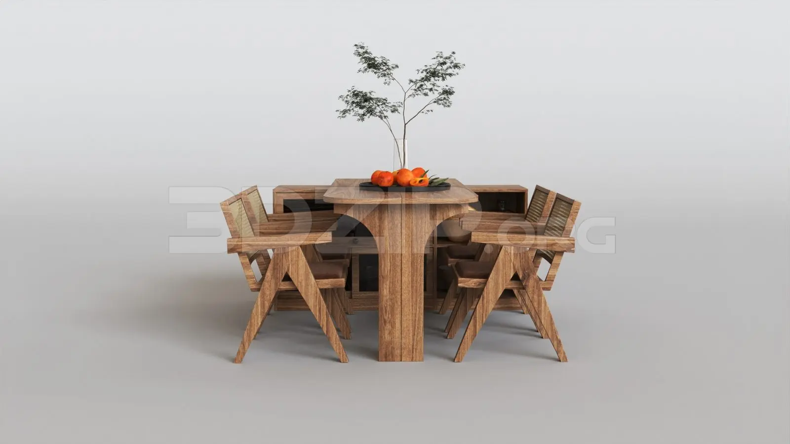 Dining Table And Chair — preview 1 (3dzip, CC0)