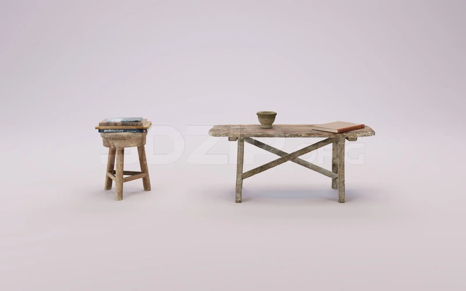 Bench — preview 1 (3dzip)