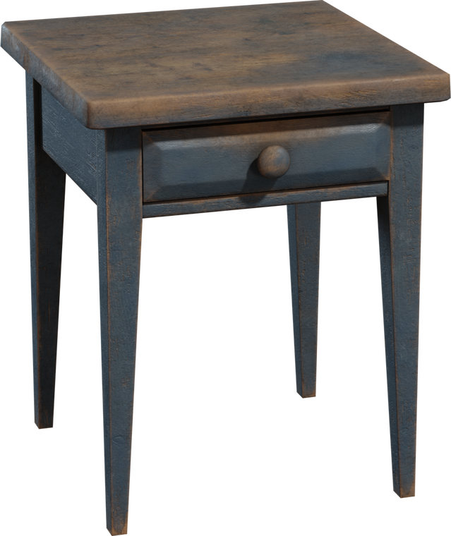 Painted Wooden Nightstand