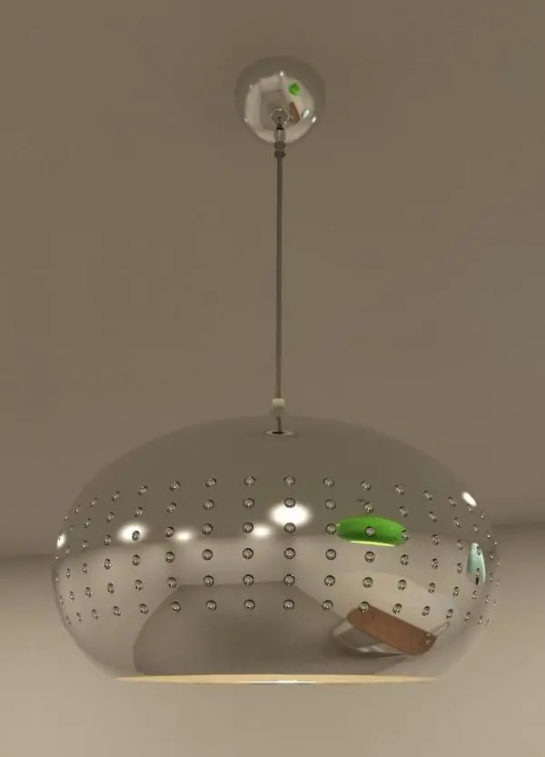 Modern Chrome Ceiling Pendant