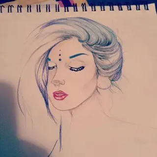 Lady at the lake