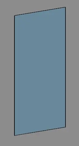 Plain Rectangular Mirror - No Frame