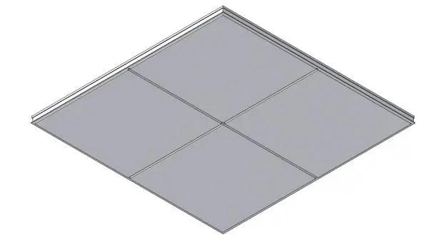 Blue Metal- Exposed T Grid Ceiling System PL2 — preview 1, by BlueMetalAgent (RevitCity, CC0)